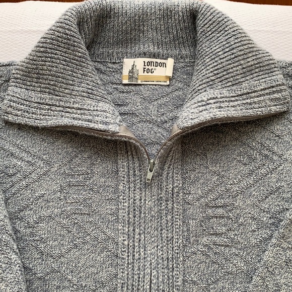 London Fog zip-up sweater - Picture 2 of 8
